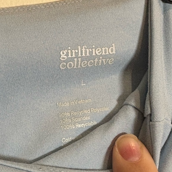 Girlfriend Collective Light Blue Super Soft Luxe Leggings Size Large - Picture 4 of 6